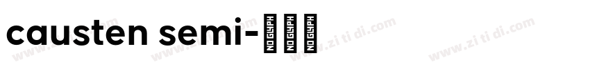 causten semi字体转换